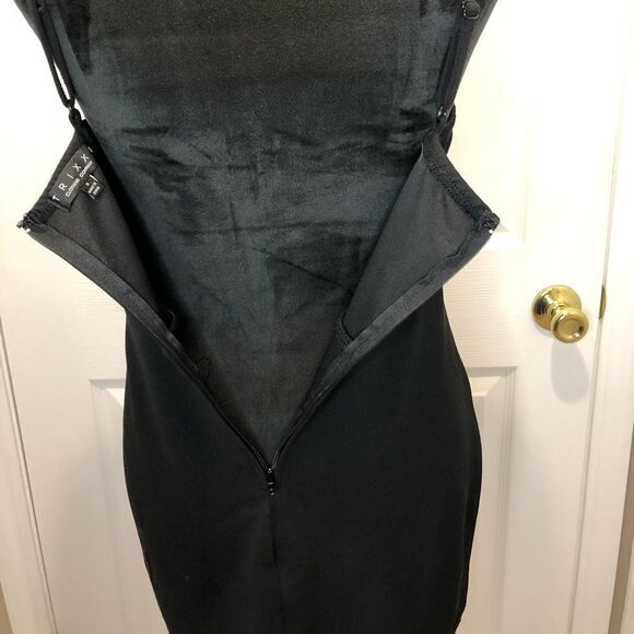 Trixxi black dress with rhinestones size 3 - Picture 9 of 12